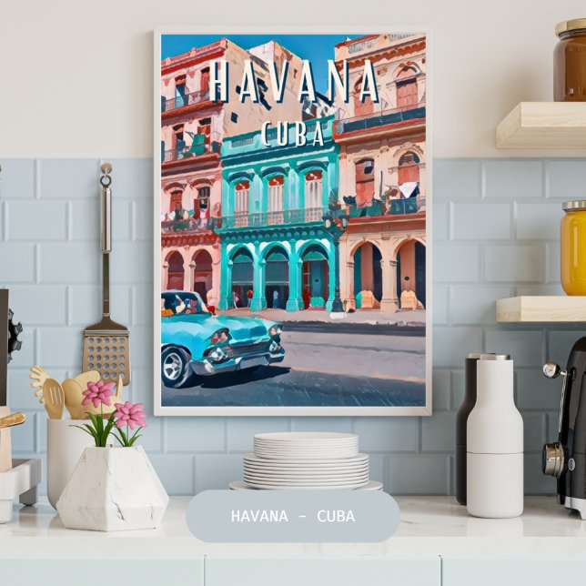 Póster l'atmosphère vibrante de La Havane (Subido por el creador)