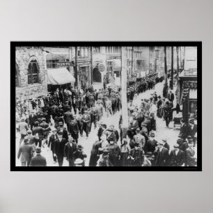 Póster Latrobe, desfile llamativo 1912 de los mineros del