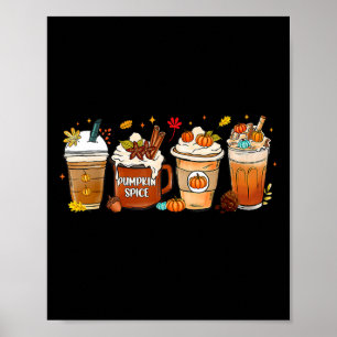 Póster Latte de especias de calabaza