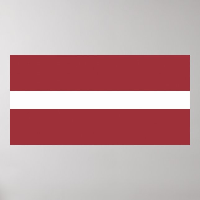 Póster Latvian Flag (Latvia) (Frente)