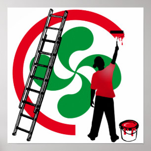 Póster Lauburu - croix basque