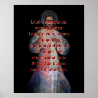 Póster Laudáte Dominum Print (grande)