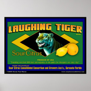 Póster Laughing Tiger Sour Citrus poster