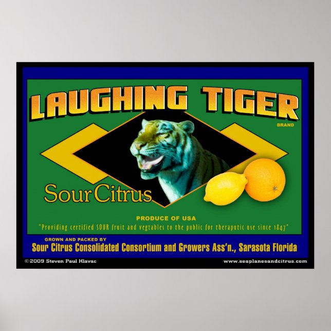 Póster Laughing Tiger Sour Citrus poster (Frente)