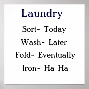 Póster Laundry List