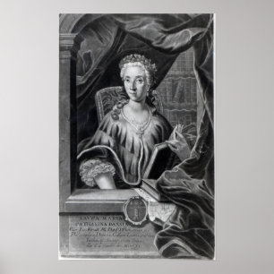 Póster Laura Maria Caterina Bassi