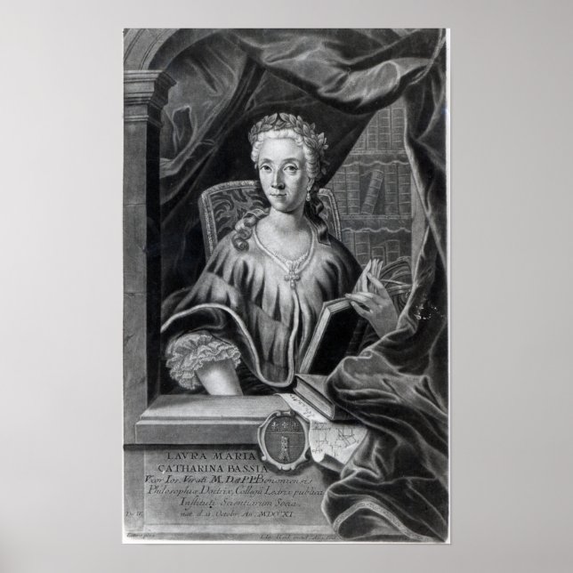 Póster Laura Maria Caterina Bassi (Frente)