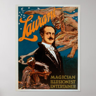 Póster Laurant Magician, Ilusionista, Espectadora Mágica