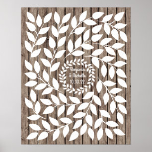 Póster Laurel - 100 Signature Guest Book Alternative