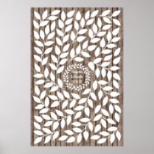 Póster Laurel- 150 Signature Guest Book Alternative