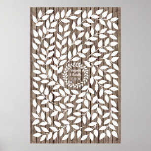 Póster Laurel - 200 Signature Guest Book Alternative