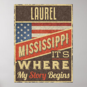 Póster Laurel Mississippi