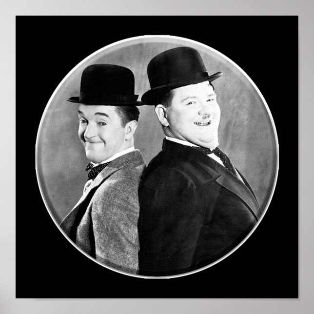 Póster LAUREL Y HARDY Stan Laurel y Oliver Hardy en t (Frente)