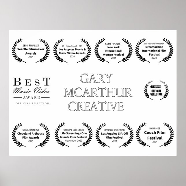 Póster Laureles conmemorativos (Frente)