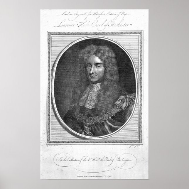 Póster Laurence Hyde, primer Conde de Rochester (Frente)