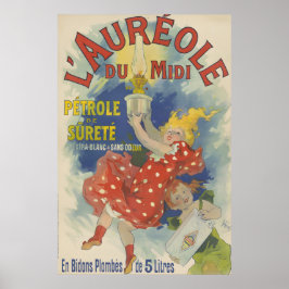 Póster L'Aureole du Midi - Jules Cheret Vintage Francés