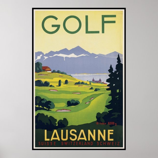 Póster Lausanne Suiza (Frente)