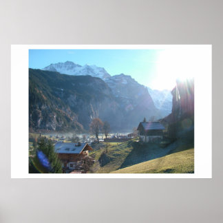 Póster Lauterbrunnen Fog