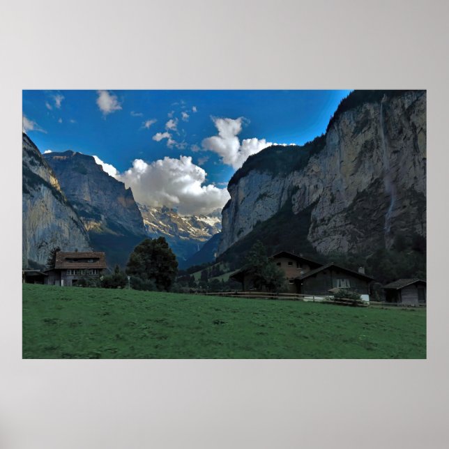 Póster Lauterbrunnen Valley Floor (Frente)
