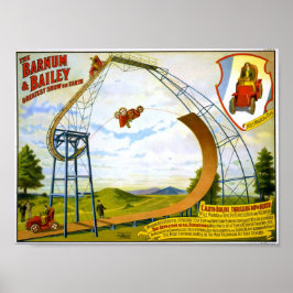 Póster L'Auto Bolide Thrilling Dip of Death Circus Poster