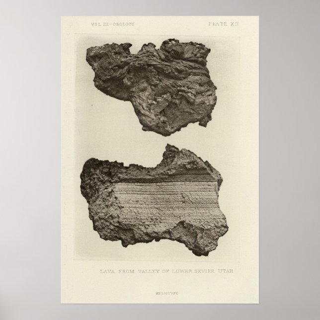 Póster Lava, bajo Sevier, Utah (Frente)