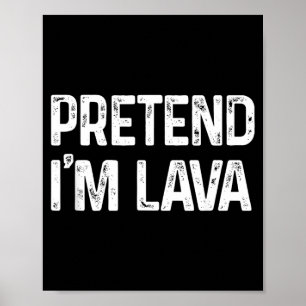 Póster Lava Falsa Divertida y Perezosa para Halloween de 