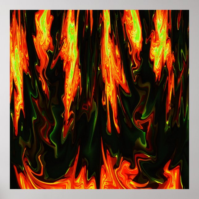 Póster Lava Flames..... (Frente)