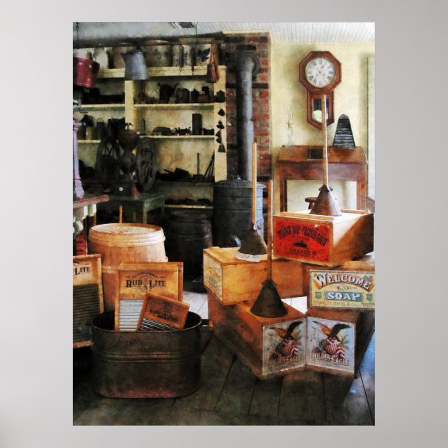 Póster Lavabos y jabón (Frente)