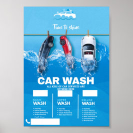 Póster Lavado de coches