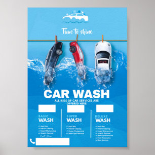 Póster Lavado de coches
