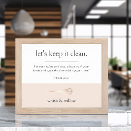 Póster Lavado de manos en el cuarto de baño Rubor & Gold 