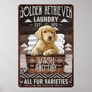 Póster Lavado de perros y cosecha seca