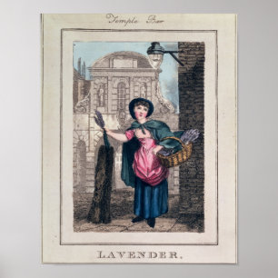 Póster Lavanda, barra del templo, de 'gritos de London