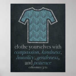 Póster Lavandería Chalkboard Art 16x20