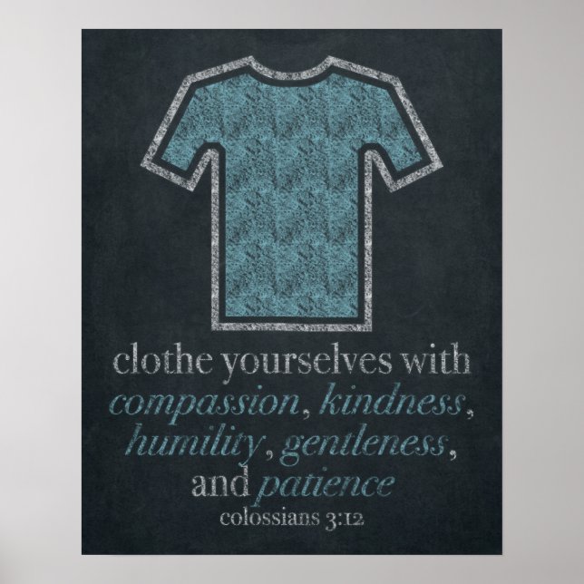 Póster Lavandería Chalkboard Art 16x20 (Frente)