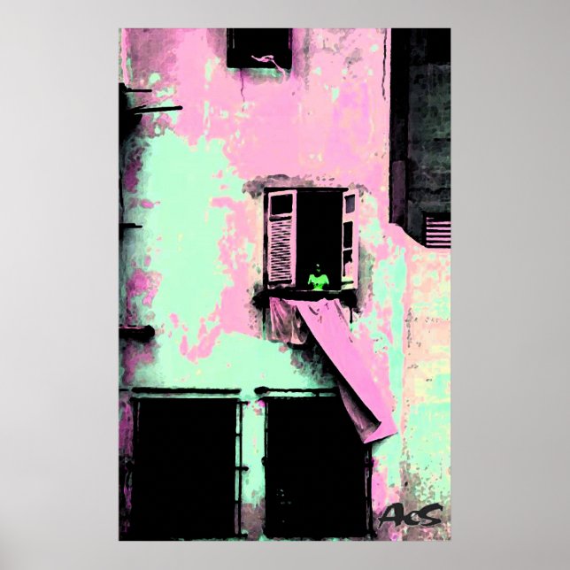 Póster lavandería cubana (Frente)