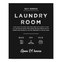 Lavandería Rótulo de la habitación, utilidad de la