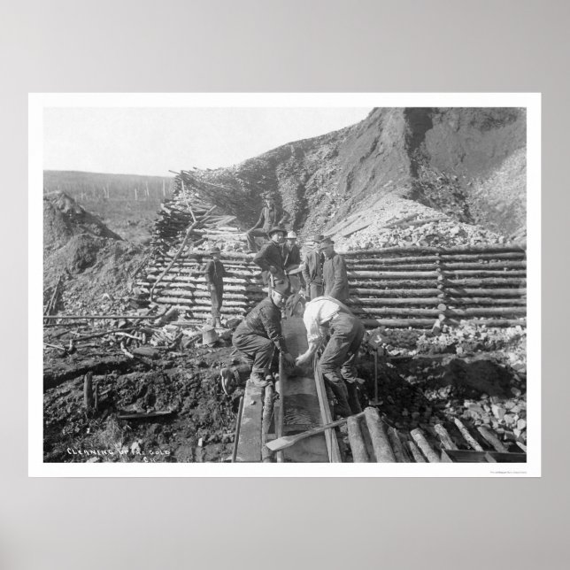 Póster Lavando Oro En Alaska 1916 (Frente)