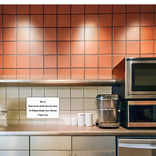 Póster Lávate los Platos Blancos