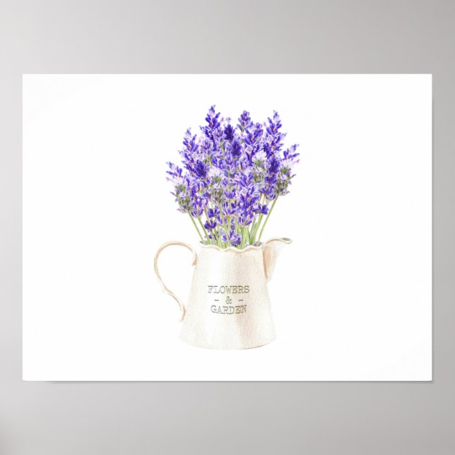 Póster Lavendar Bouquet en Jug (Frente)