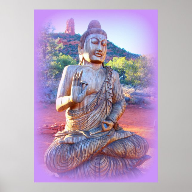 Póster lavender aura buddha (Frente)