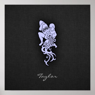 Póster Lavender Blue Aquarius