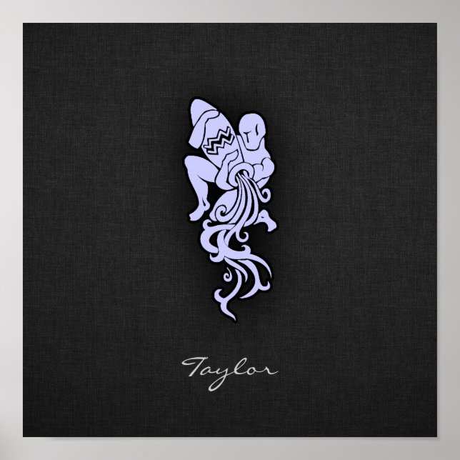 Póster Lavender Blue Aquarius (Frente)