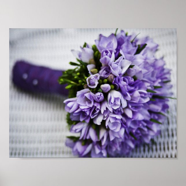 Póster Lavender Crocus Bridal Bouquet (Frente)