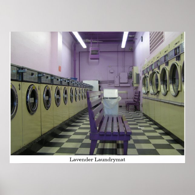Póster Lavender Laundrymat (Frente)