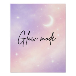 Póster Lavender mist and blush aura AI art 