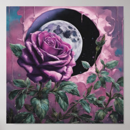Póster Lavender Moon-Rosa Poster