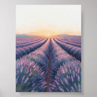 Póster Lavender Sunset