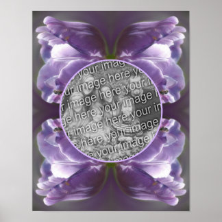 Póster Lavender Tulip Tiny Bee Crear Su Propia Foto