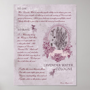 PÓSTER LAVENDER WATER COLOGNE